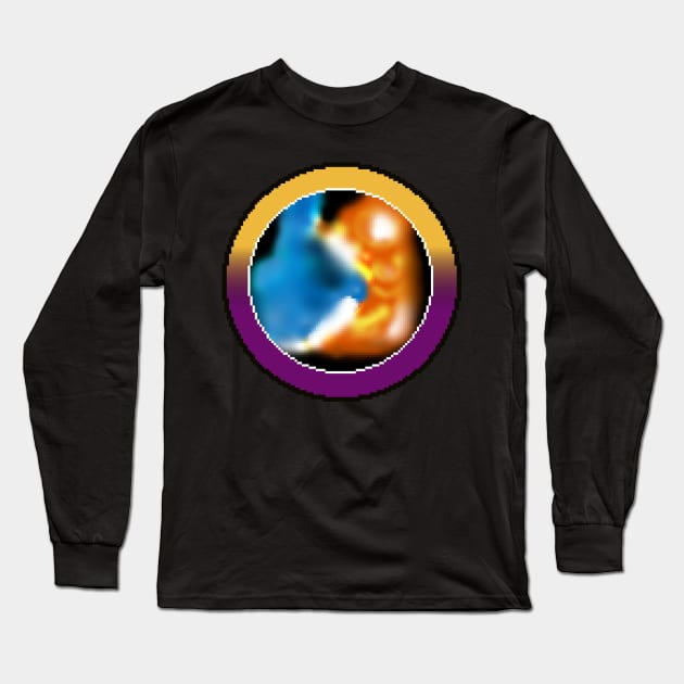 Yin and yang, water and fire, earth and space Long Sleeve T-Shirt by For Your Amusement